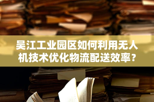 吴江工业园区如何利用无人机技术优化物流配送效率？