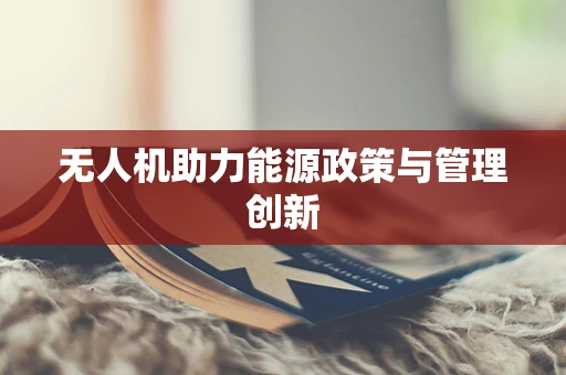 无人机助力能源政策与管理创新