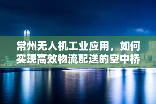 常州无人机工业应用，如何实现高效物流配送的空中桥梁？