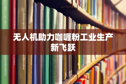 无人机助力咖喱粉工业生产新飞跃