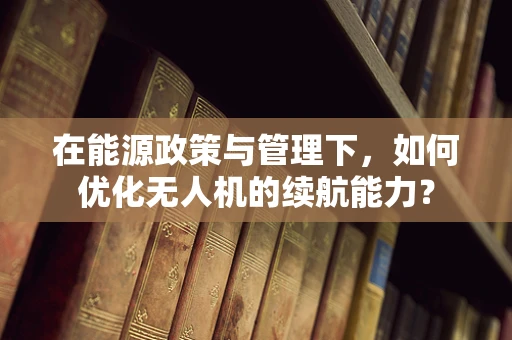 在能源政策与管理下，如何优化无人机的续航能力？