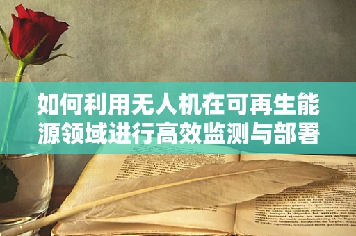 如何利用无人机在可再生能源领域进行高效监测与部署？