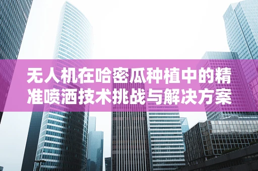 无人机在哈密瓜种植中的精准喷洒技术挑战与解决方案