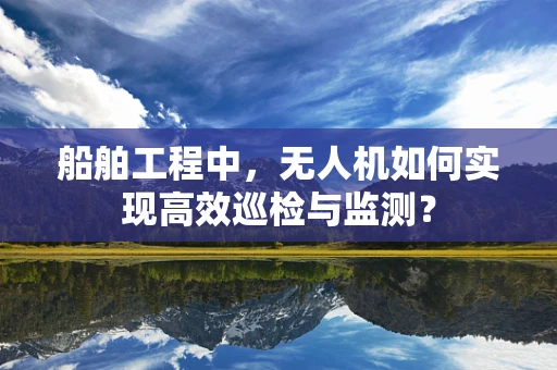 船舶工程中，无人机如何实现高效巡检与监测？