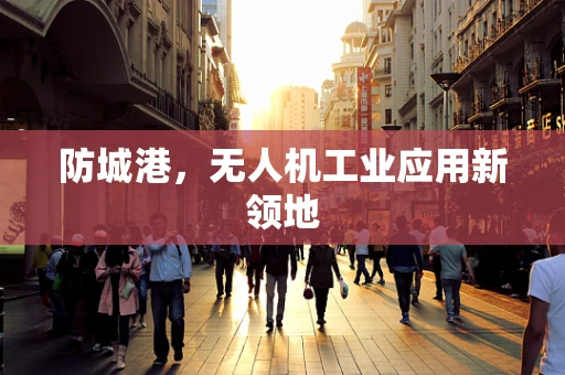 防城港，无人机工业应用新领地