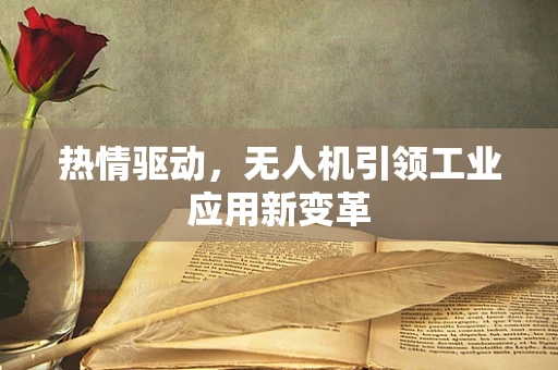 热情驱动，无人机引领工业应用新变革