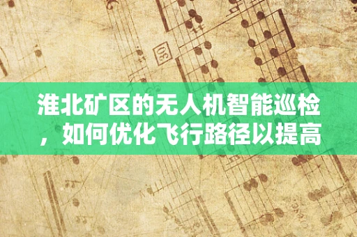 淮北矿区的无人机智能巡检，如何优化飞行路径以提高效率？