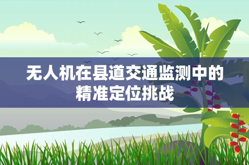 无人机在县道交通监测中的精准定位挑战
