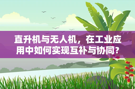 直升机与无人机，在工业应用中如何实现互补与协同？