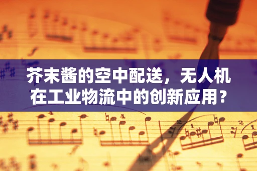 芥末酱的空中配送，无人机在工业物流中的创新应用？