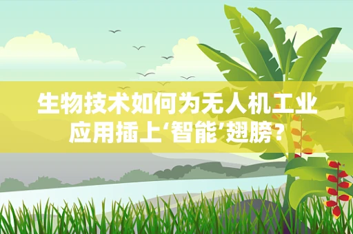 生物技术如何为无人机工业应用插上‘智能’翅膀？