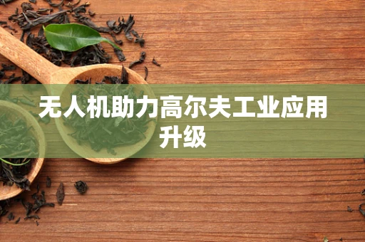 无人机助力高尔夫工业应用升级
