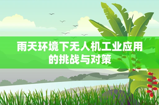 雨天环境下无人机工业应用的挑战与对策