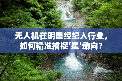 无人机在明星经纪人行业，如何精准捕捉‘星’动向？