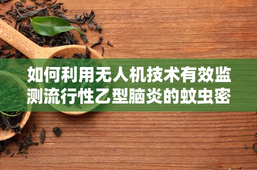 如何利用无人机技术有效监测流行性乙型脑炎的蚊虫密度？