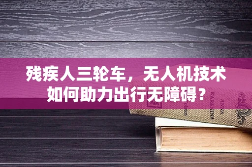 残疾人三轮车，无人机技术如何助力出行无障碍？