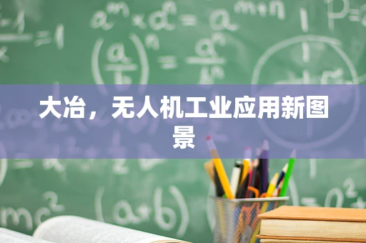 大冶，无人机工业应用新图景