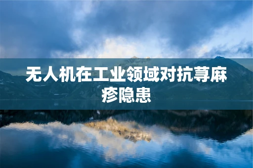 无人机在工业领域对抗荨麻疹隐患