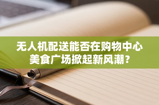 无人机配送能否在购物中心美食广场掀起新风潮？