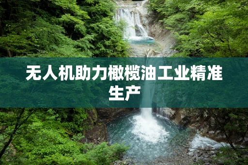 无人机助力橄榄油工业精准生产