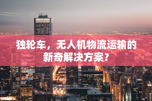 独轮车，无人机物流运输的新奇解决方案？