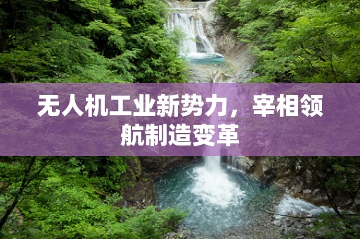无人机工业新势力，宰相领航制造变革