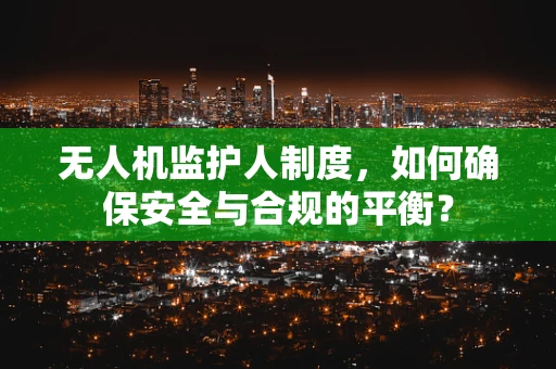 无人机监护人制度，如何确保安全与合规的平衡？