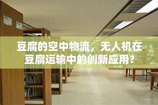豆腐的空中物流，无人机在豆腐运输中的创新应用？