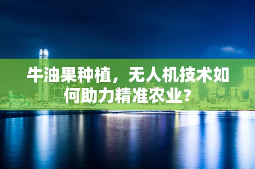 牛油果种植，无人机技术如何助力精准农业？