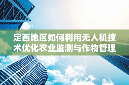 定西地区如何利用无人机技术优化农业监测与作物管理？