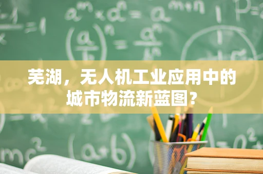 芜湖，无人机工业应用中的城市物流新蓝图？