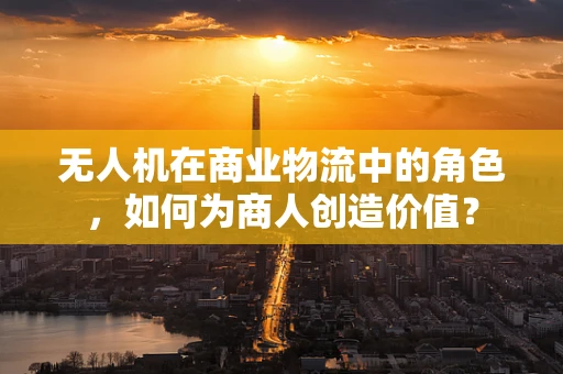 无人机在商业物流中的角色，如何为商人创造价值？