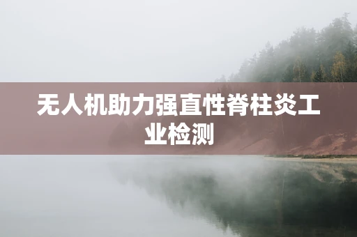 无人机助力强直性脊柱炎工业检测