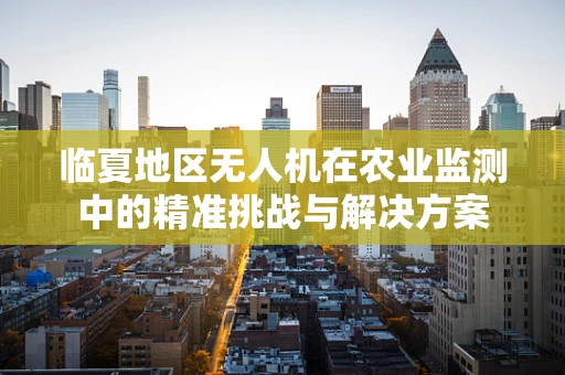 临夏地区无人机在农业监测中的精准挑战与解决方案