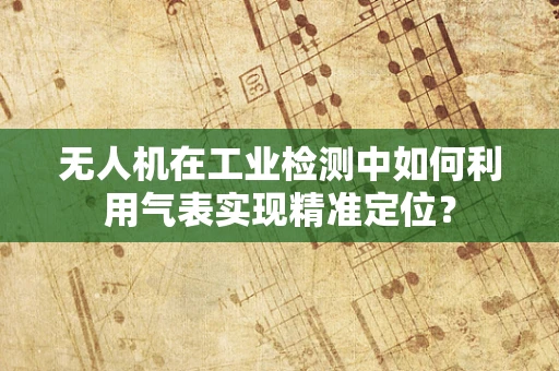 无人机在工业检测中如何利用气表实现精准定位？