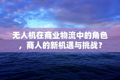 无人机在商业物流中的角色，商人的新机遇与挑战？