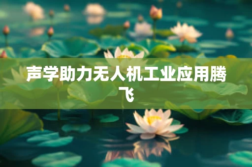 声学助力无人机工业应用腾飞