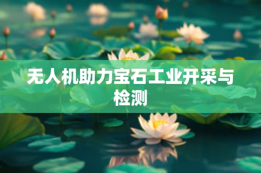 无人机助力宝石工业开采与检测