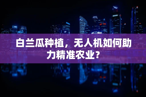 白兰瓜种植，无人机如何助力精准农业？