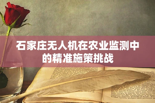 石家庄无人机在农业监测中的精准施策挑战