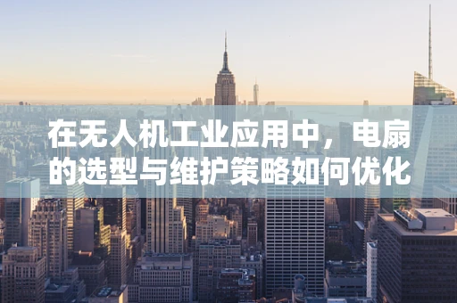 在无人机工业应用中，电扇的选型与维护策略如何优化以提升飞行性能？