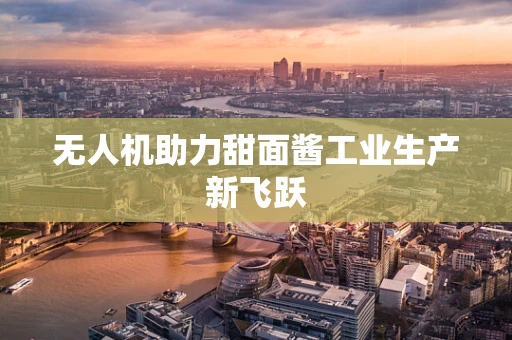 无人机助力甜面酱工业生产新飞跃