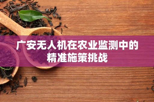 广安无人机在农业监测中的精准施策挑战