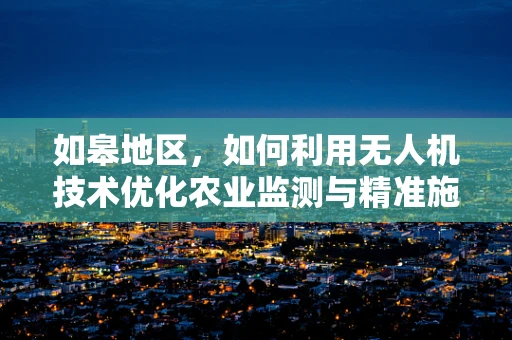 如皋地区，如何利用无人机技术优化农业监测与精准施药？