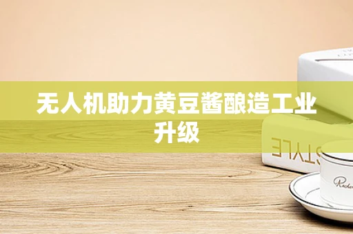 无人机助力黄豆酱酿造工业升级