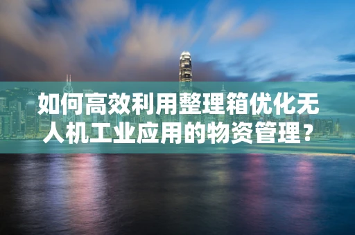如何高效利用整理箱优化无人机工业应用的物资管理？