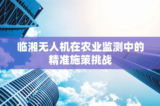 临湘无人机在农业监测中的精准施策挑战