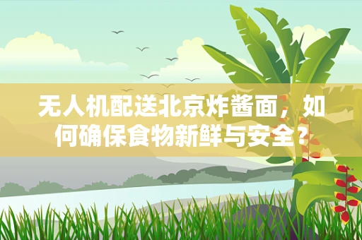 无人机配送北京炸酱面，如何确保食物新鲜与安全？