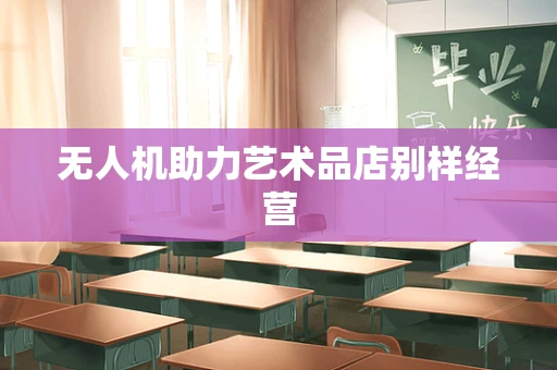 无人机助力艺术品店别样经营