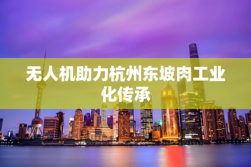无人机助力杭州东坡肉工业化传承